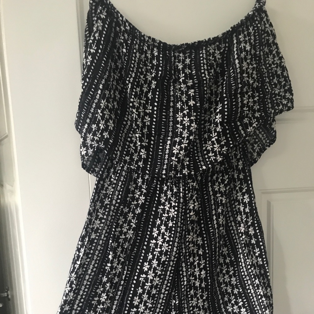 Free People Strapless Patterned Romper - image 4
